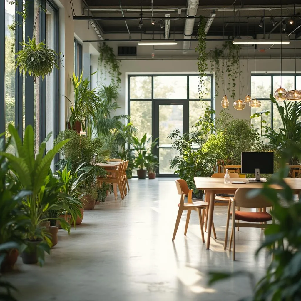 Oficinas eco-minimalistas de EspañolFluido