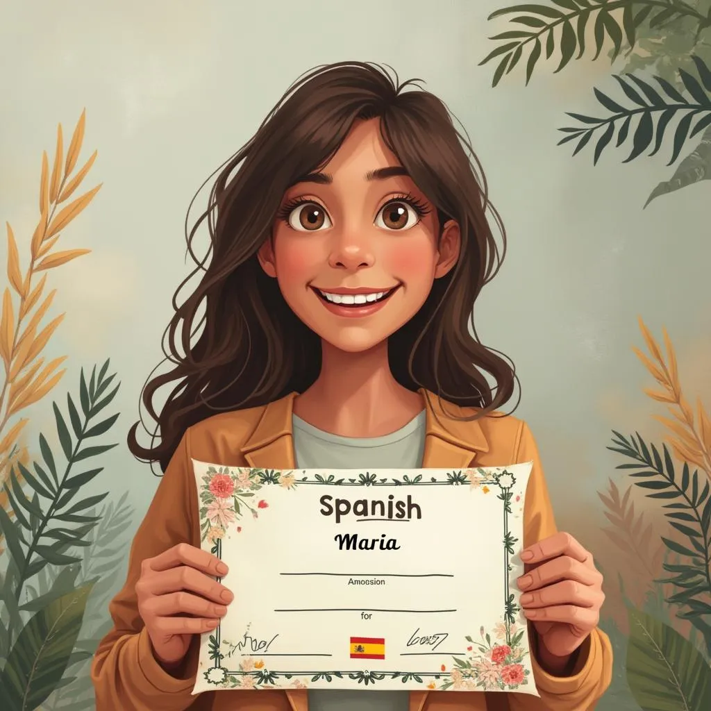 Estudiante exitoso María