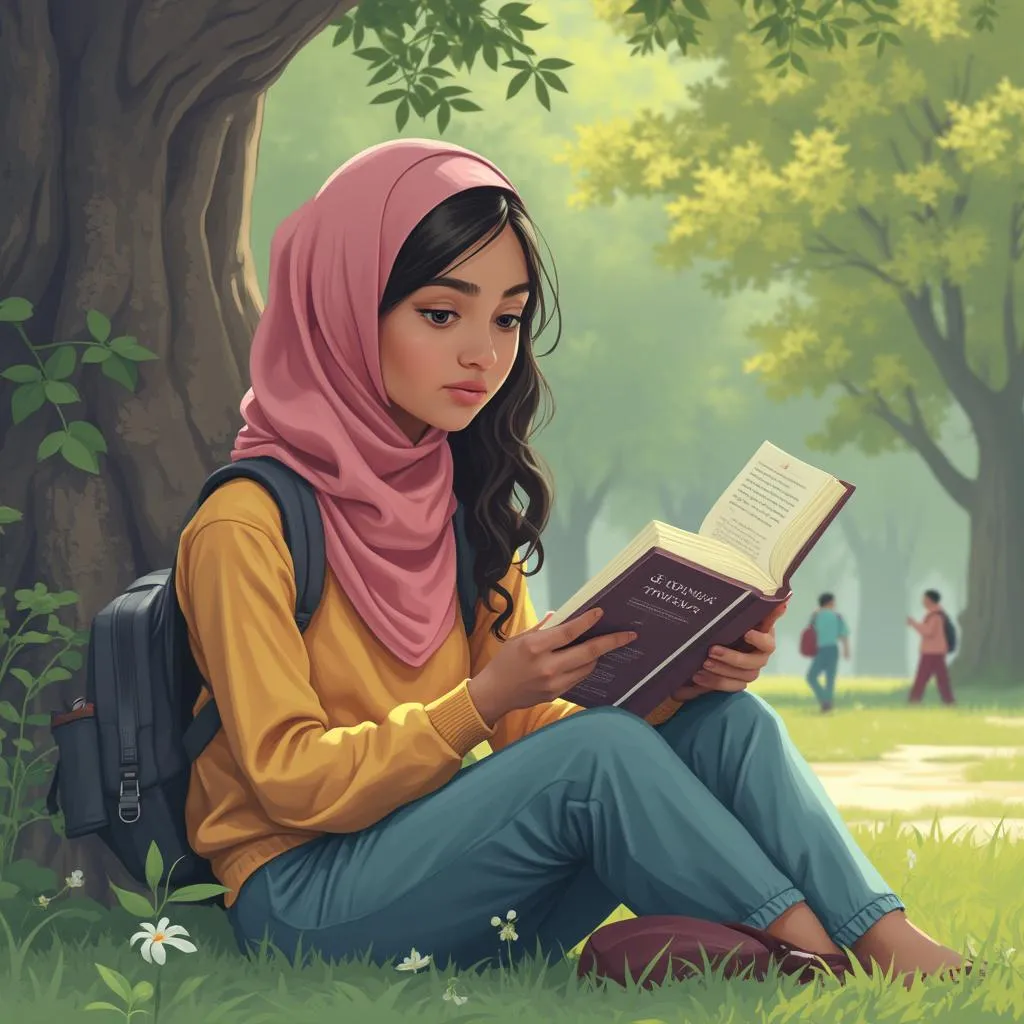 Estudiante exitosa Aisha